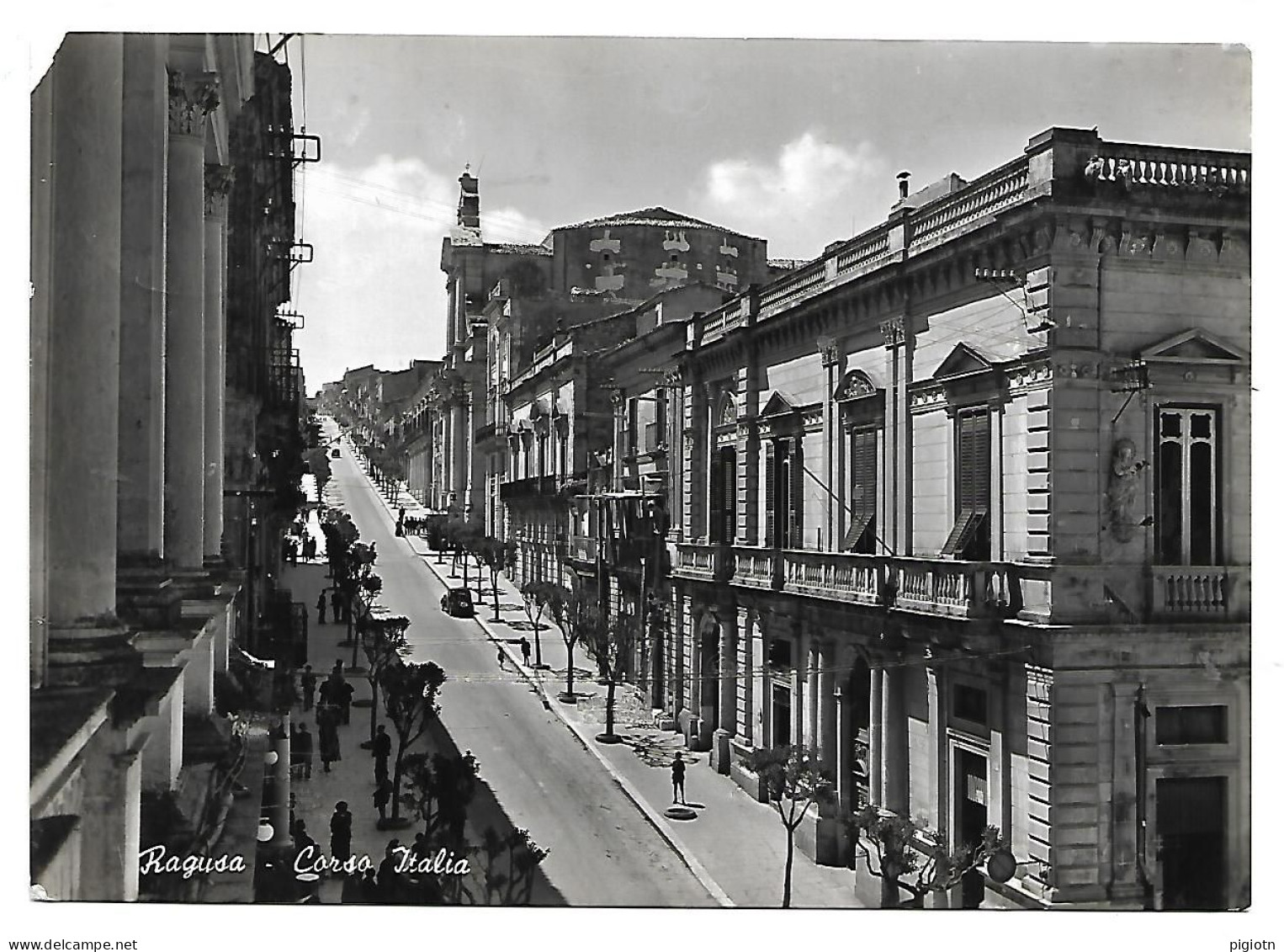 RG008 - RAGUSA - CORSO ITALIA - FG VIAGGIATA 1954 - Ragusa