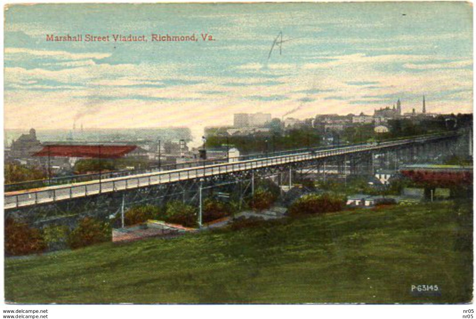 USA - Marshall Street Viaduct , Richmond, V.A - VIRGINIA  ( Etats Unis Amerique  ) - Richmond