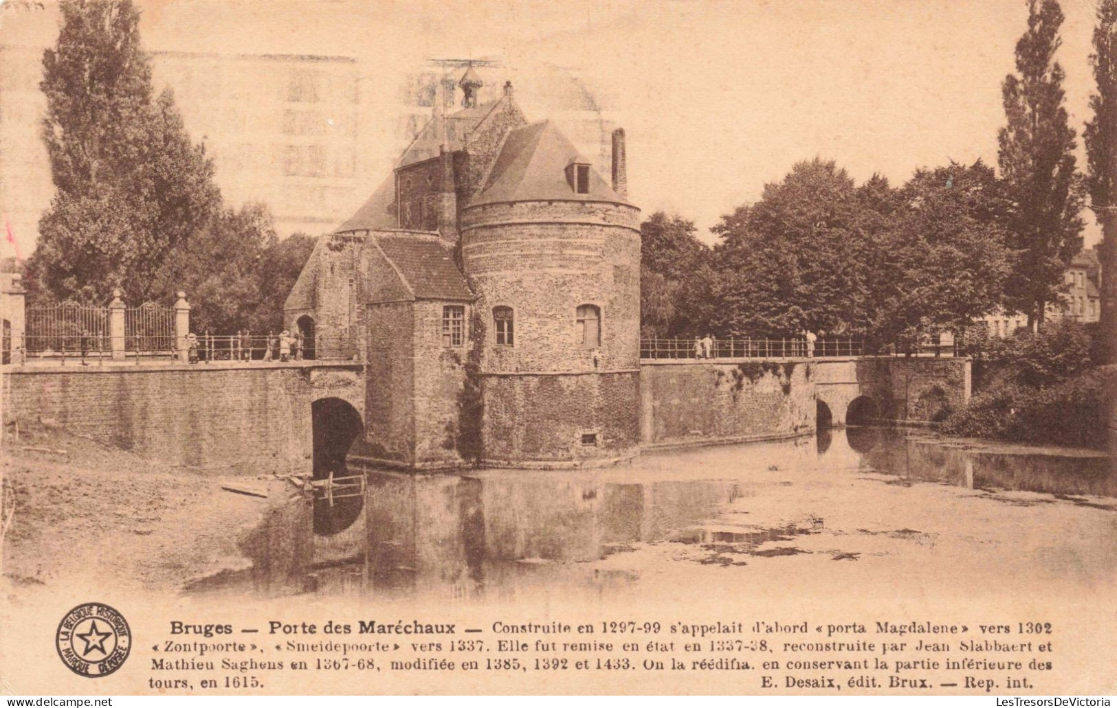 BELGIQUE - Bruges - Porte Des Maréchaux - Carte Postale Ancienne - Brugge