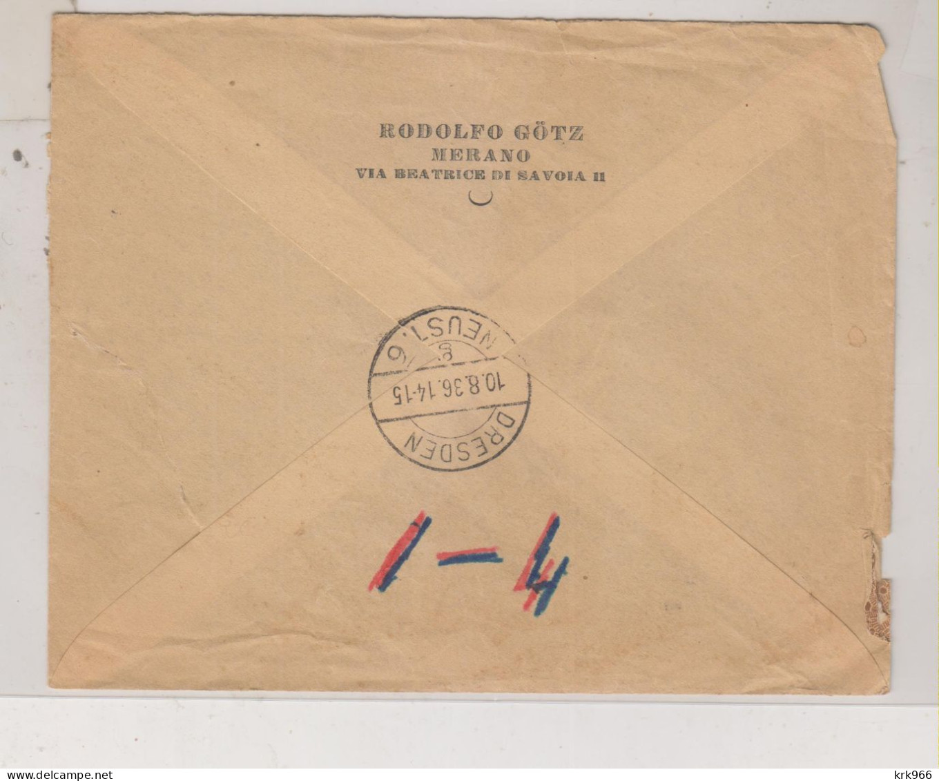 VATICAN 1936 Registered Cover To Germany - Lettres & Documents
