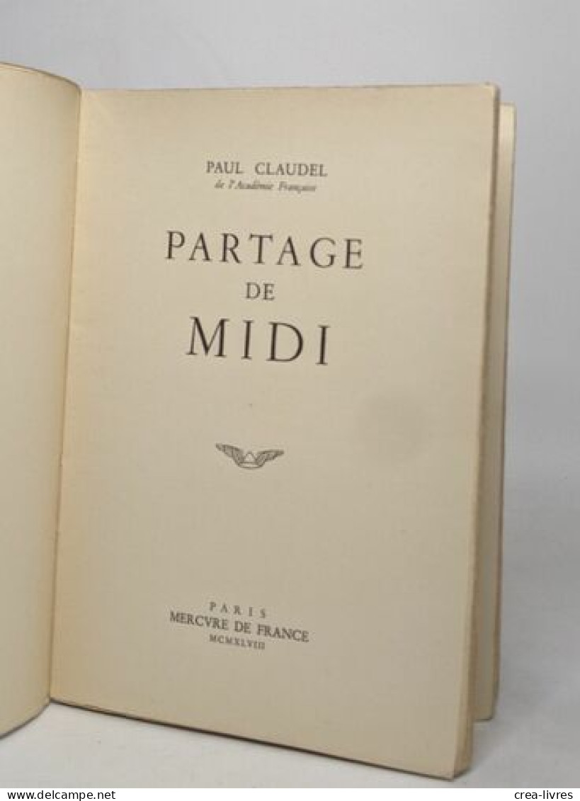 Partage De Midi - Auteurs Français