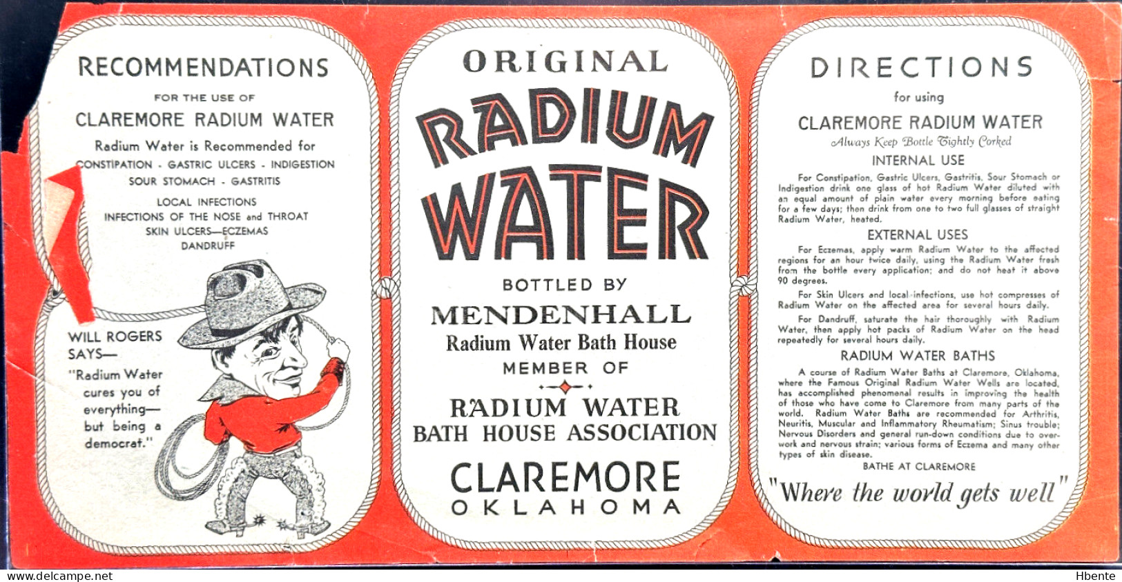 Radium Water Bath House Will Rogers Claremore, Oklahoma USA (Photo) - Objets