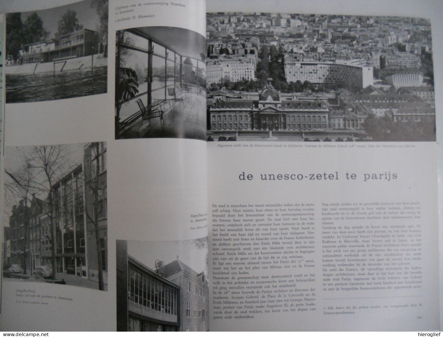 nieuwbouw ih oude Brugge / kanunnik Joseph Dochy / unesco gebouw Parijs - tijdschrift WEST-VLAANDEREN nr 48