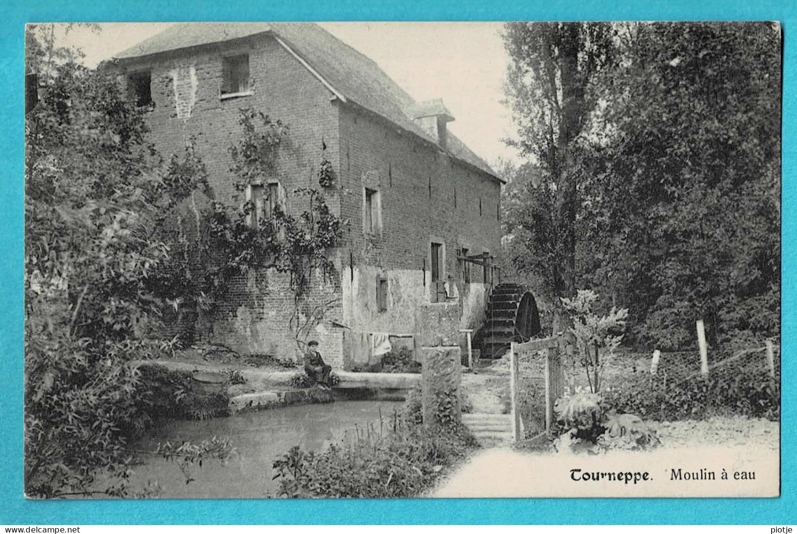 * Dworp - Tourneppe (Beersel - Vlaams Brabant) * (Photo L. Collin) Moulin à Eau, Watermolen, Canal, Quai, Animée, TOP - Beersel