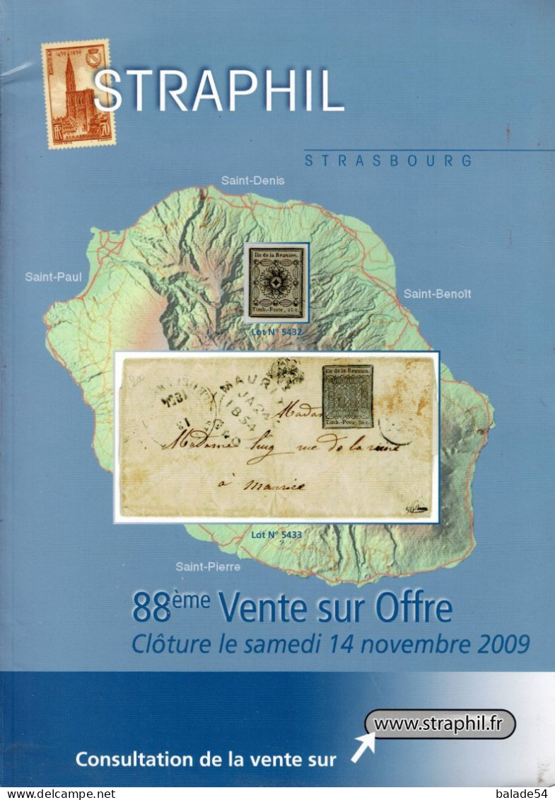 MARCOPHILIE POSTAL STRAPHIL 88 ème  VENTE SUR OFFRES Clôture Samedi 14 Novembre 2009 - Catalogi Van Veilinghuizen