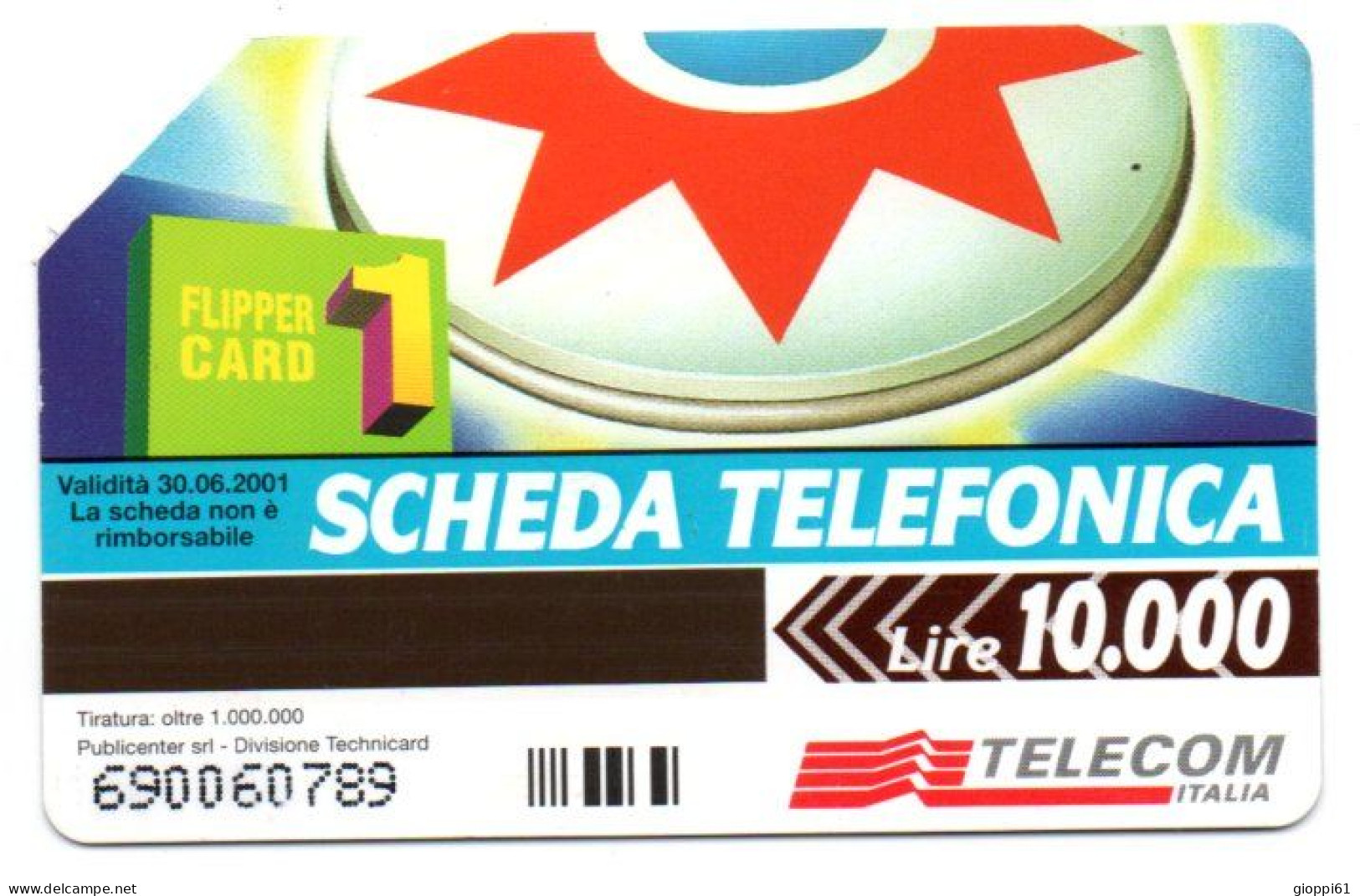 Scheda Telefonica Italia - Flipper Card1 (fronte E Retro) - Other - Europe