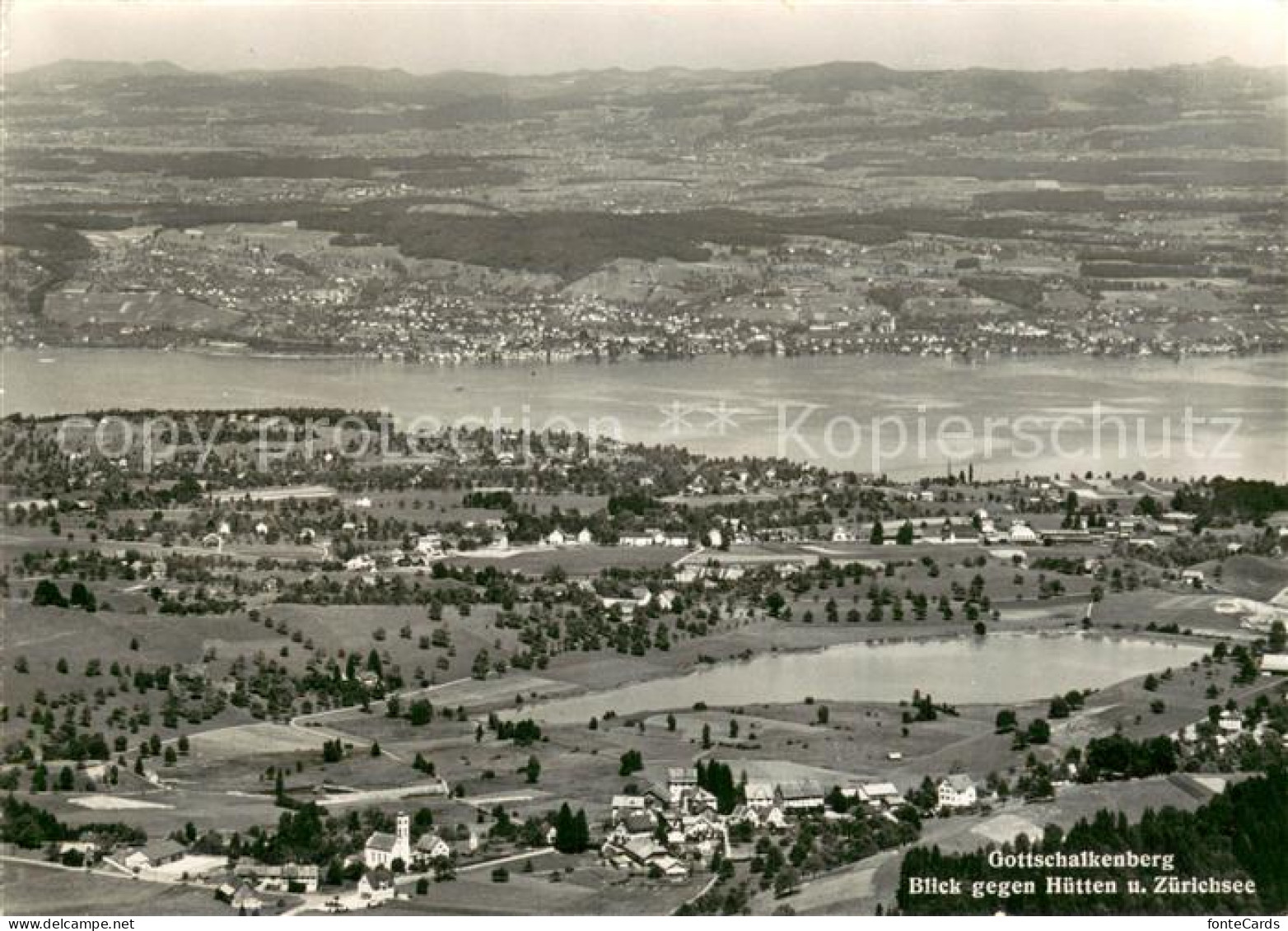 13769784 Gottschalkenberg ZG Blick Gegen Huetten Und Zuerichsee  - Autres & Non Classés