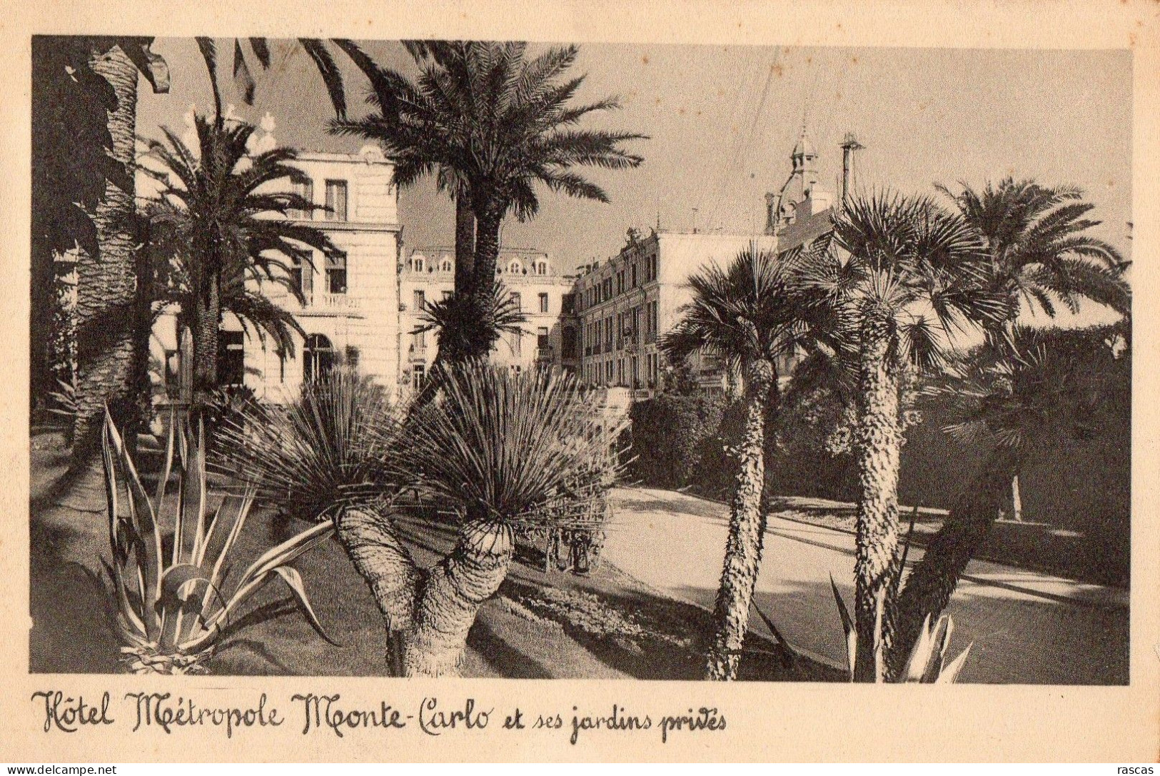 CPA - N - MONACO - MONTE CARLO - HOTEL METROPOLE ET SES JARDINS PRIVEES - Hotels