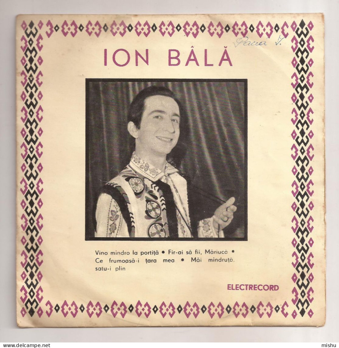 Romania - Vinyl - Ion Bala – Vino Mindra La Portita - Unclassified