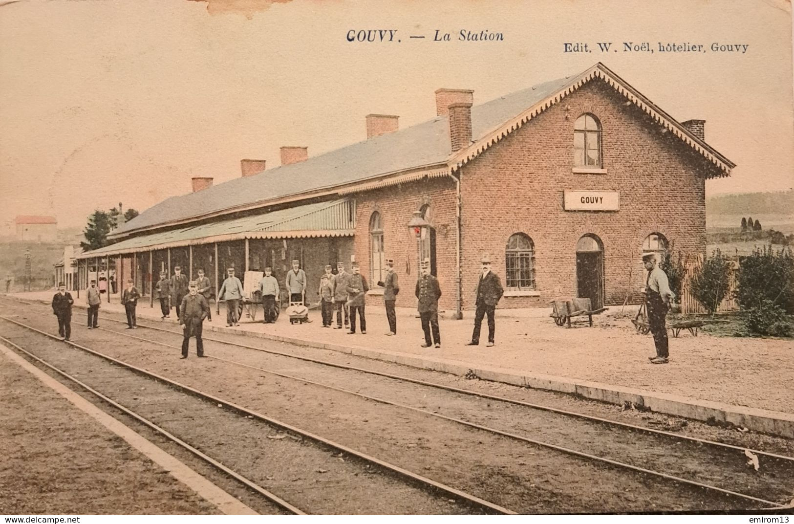 Gouvy La Station Gare Du Chemin De Fer Couleurs !! Édit W. Noël - Gouvy