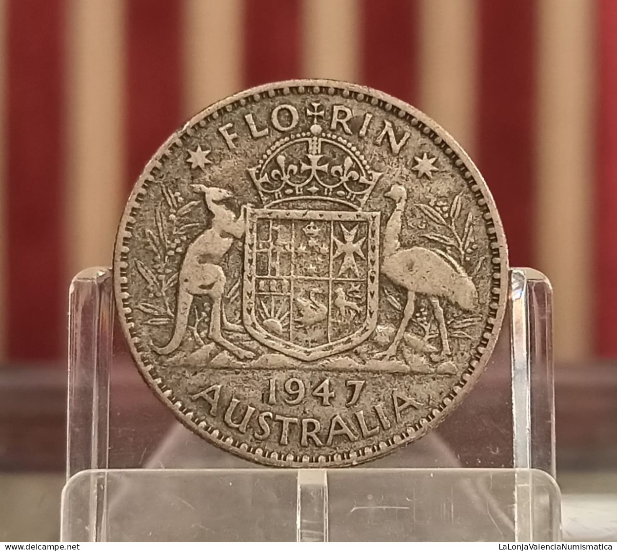 Australia George VI - 1 Florín 1947 Km 40a Plata - Autres & Non Classés