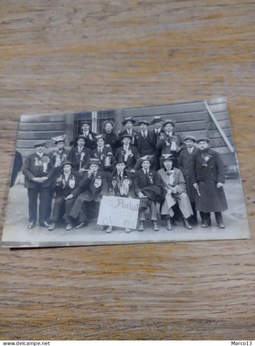 Carte Photo Le Pré Saint Gervais Les Poilus Les Lilas Classe 1915 - Le Pre Saint Gervais