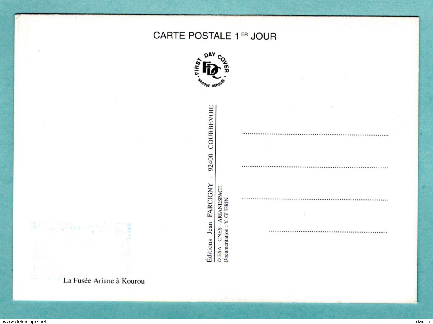 Carte postale espace - Guyane