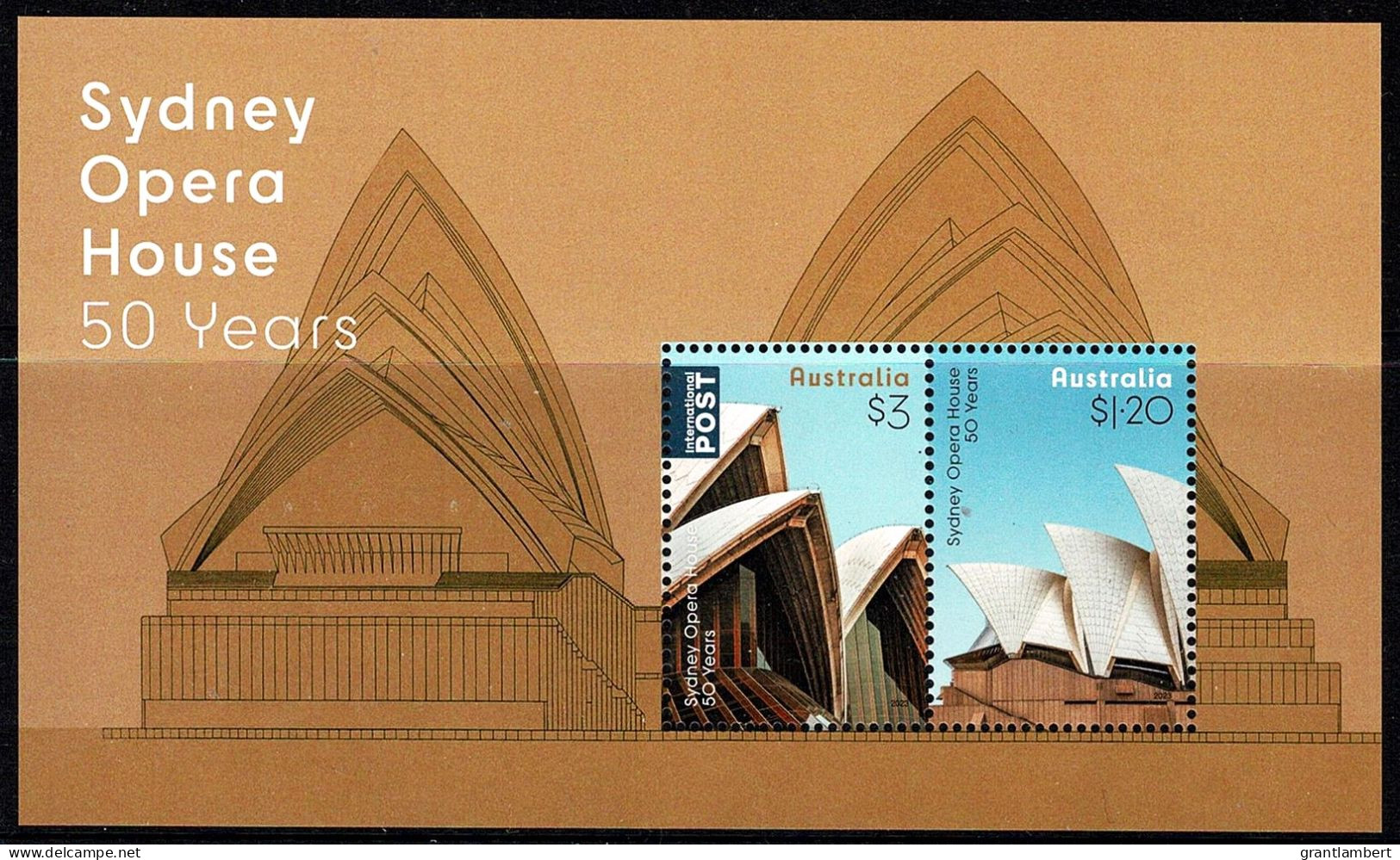 Australia 2023 Sydney Opera House - 50 Years Minisheet MNH - Ungebraucht