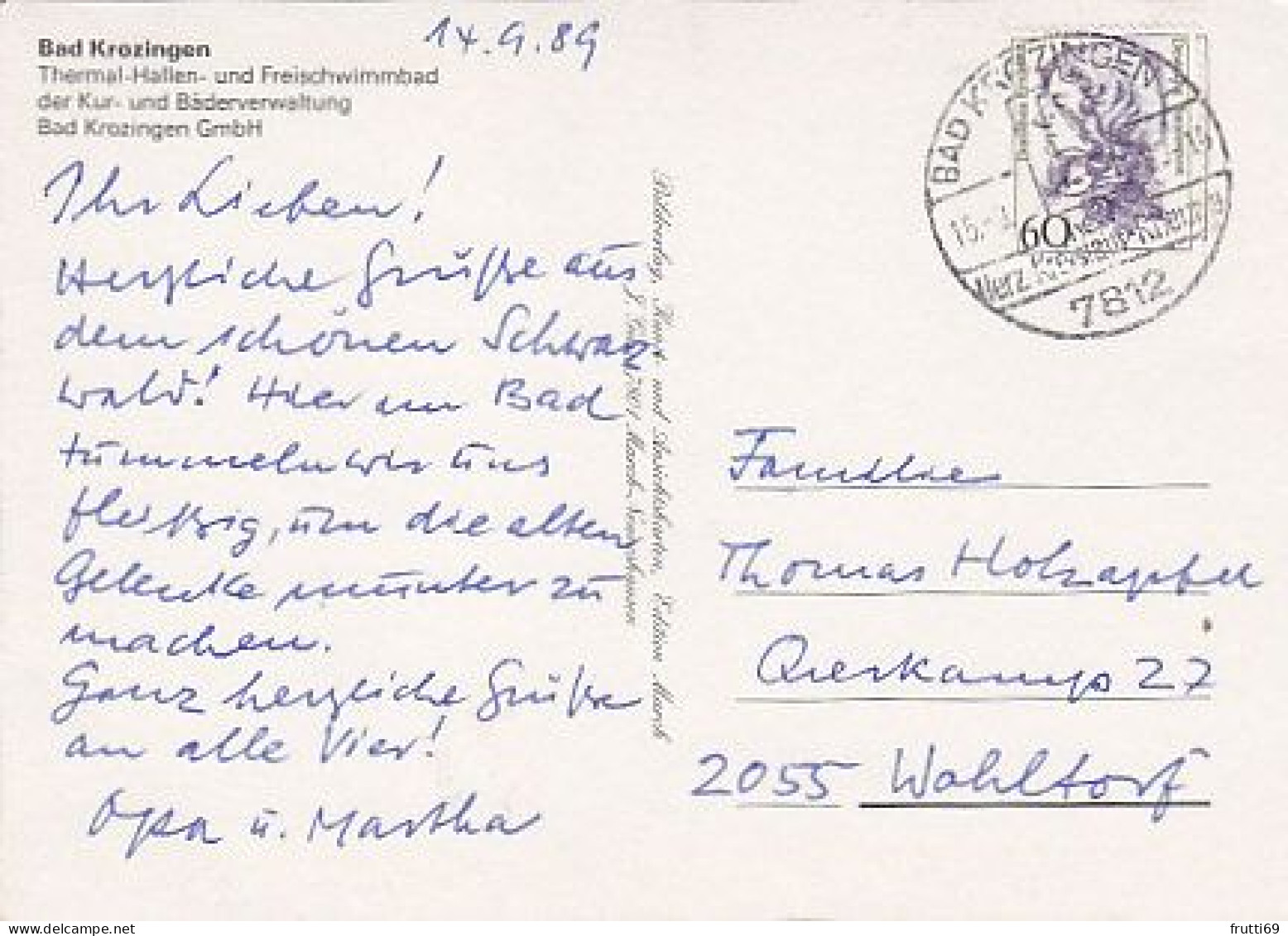 AK 192313 GERMANY - Bad Krozingen - Thermal-Hallen- Und Freischwimmbad - Bad Krozingen
