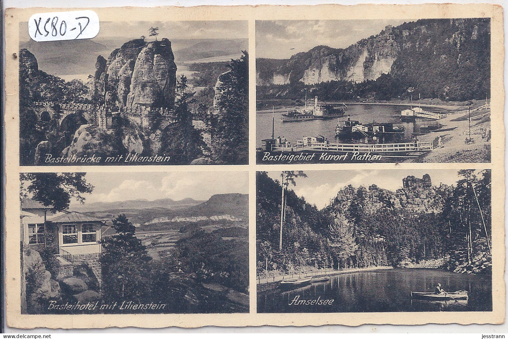 SAECHS-SCHWEIZ- CARTE MULTI-VUES DONT BASTELHOTEL MIT LILIENSTEIN - Hohnstein (Sächs. Schweiz)