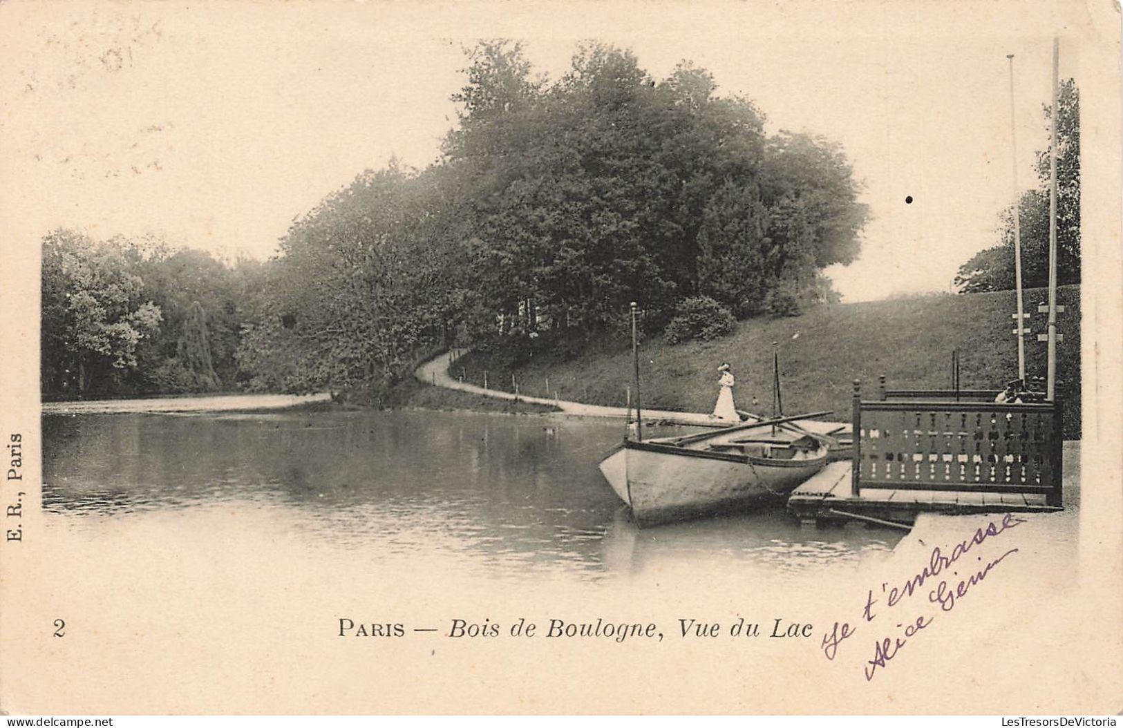 FRANCE - Paris - Bois De Boulogne - Vue Du Lac - Carte Postale Ancienne - Parken, Tuinen