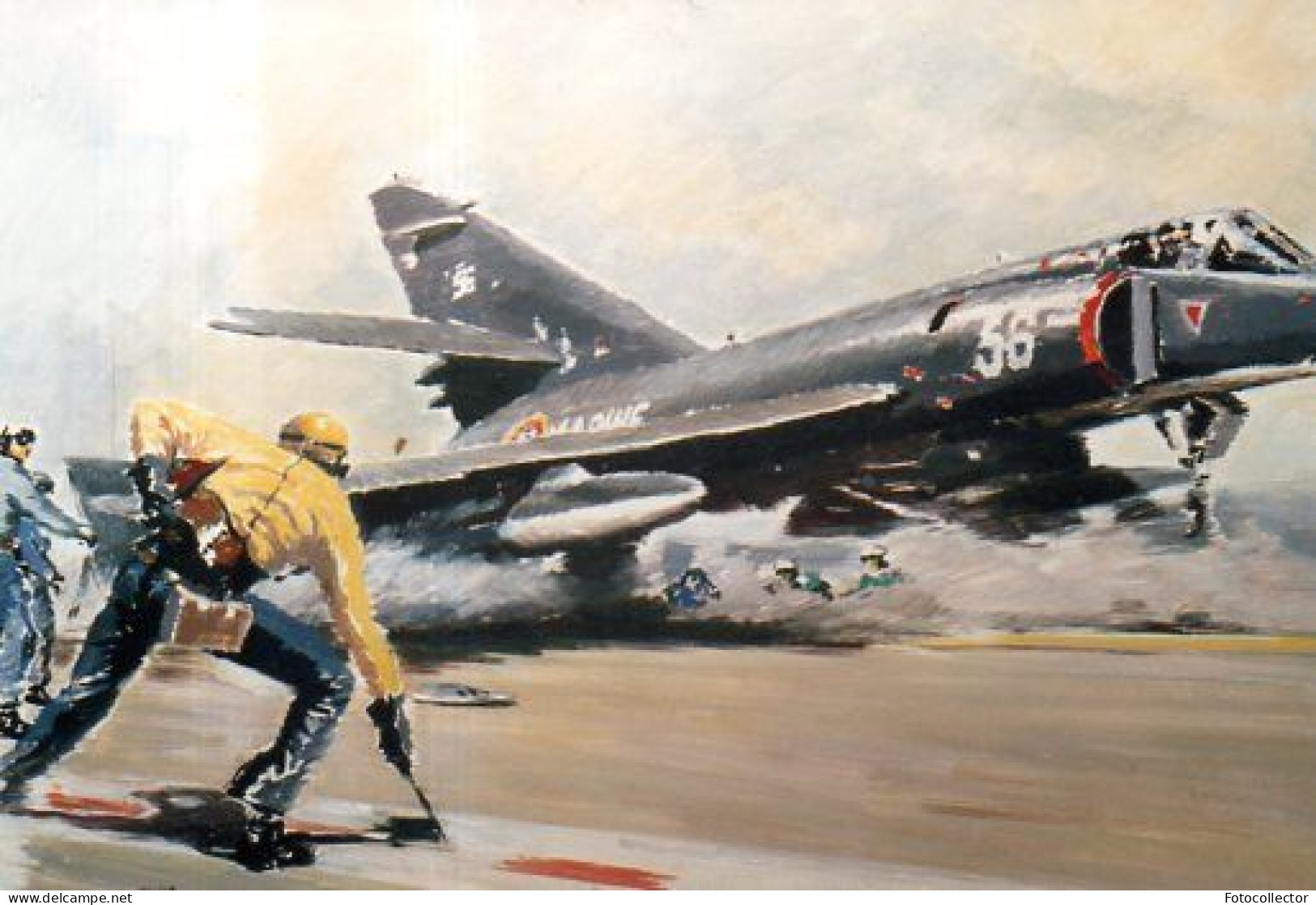 Militaria : Super Etendard Au Catapultage - Guerre, Militaire