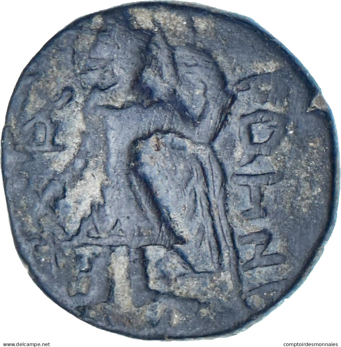 Kushan Empire, Kanishka I, Drachme, 127-152, Bronze, TTB - Oriental