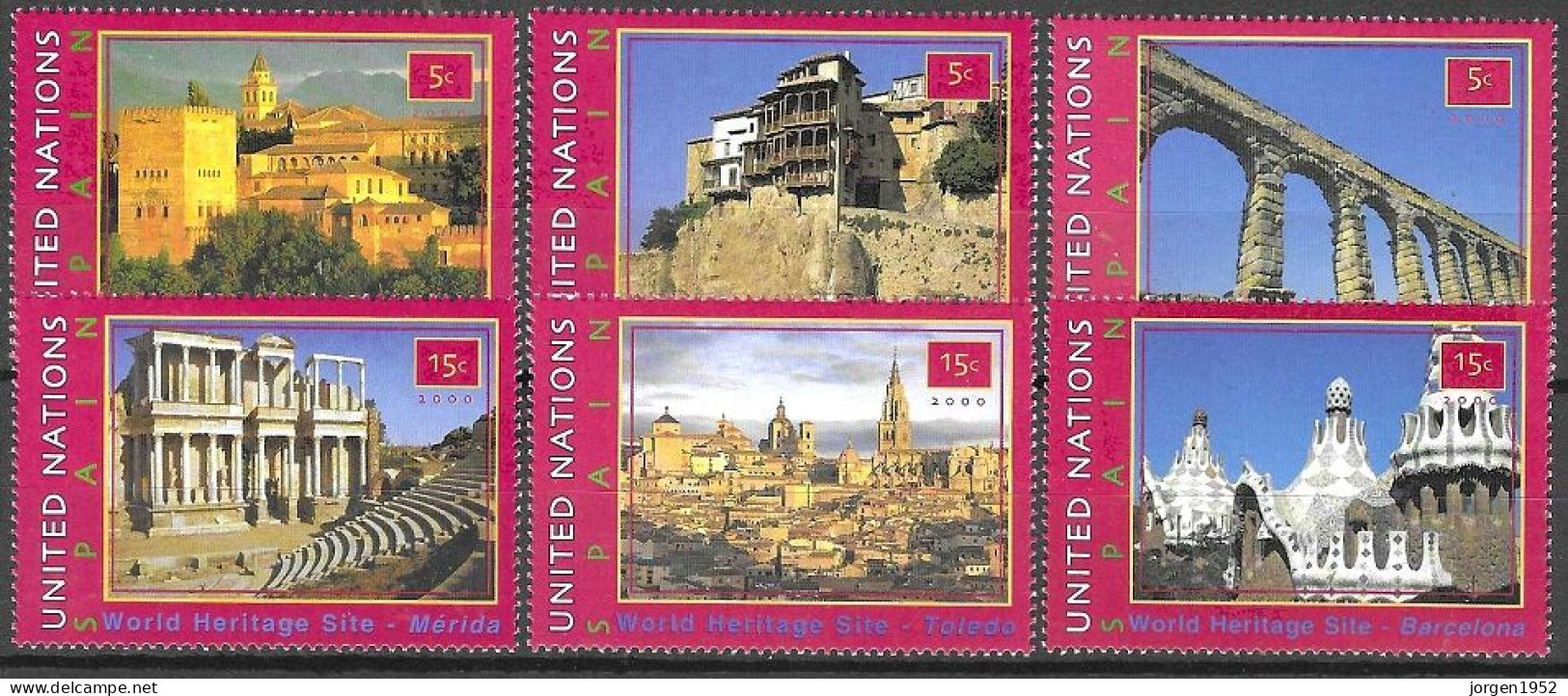 UNITED NATIONS # VIENNA FROM 2000 STAMPWORLD 323-28** - Neufs