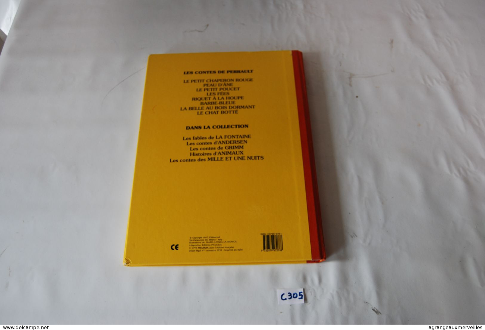 C305 Livre - les contes de Perrault - Ed Piccolia - 1993