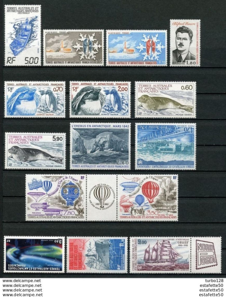 TAAF;1983;1984,année Complète;n° 101 à 108 + PA N°79 à 85 ;NEUFS**;MNH - Années Complètes