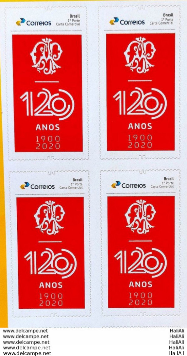 PB 179 Brazil Personalized Stamp Paulistano Athletic Club 2020 Block Of 4 - Personalized Stamps