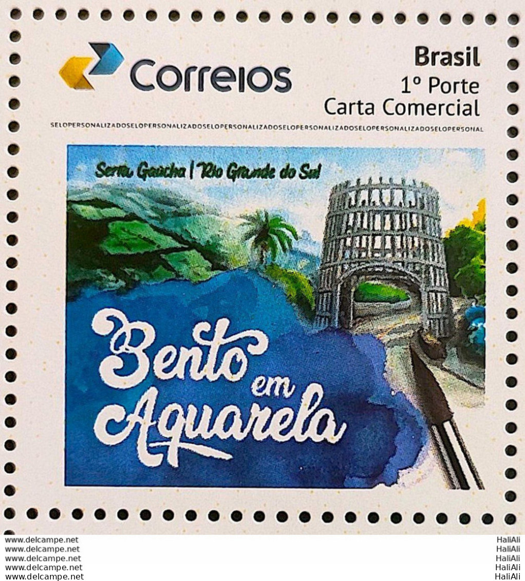 PB 169 Brazil Personalized Stamp Bento In Watercolor Serra Gaucha 2020 - Personalisiert