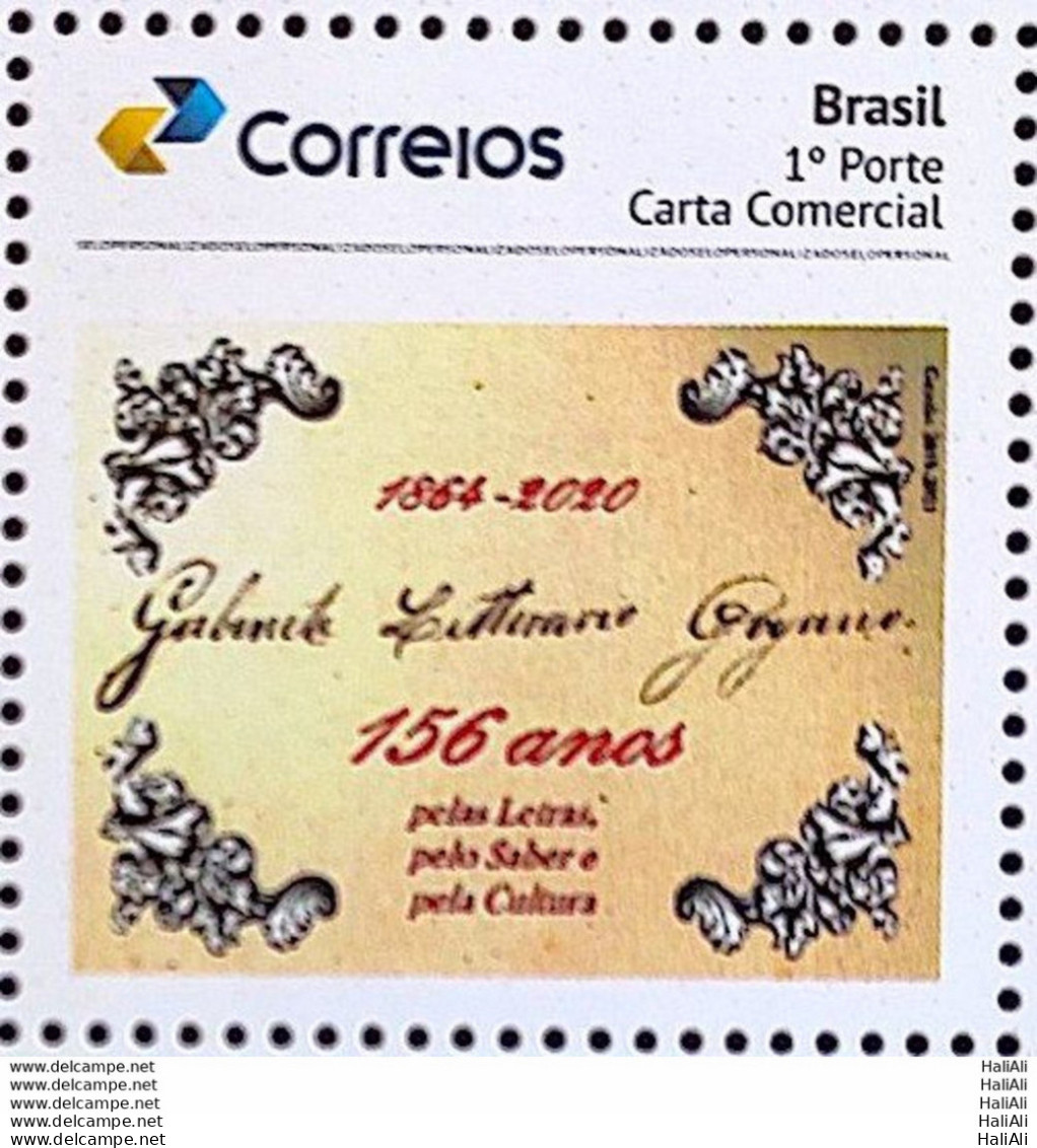 PB 165 Brazil Personalized Stamp Goyano Literary Office 2020 - Personalized Stamps