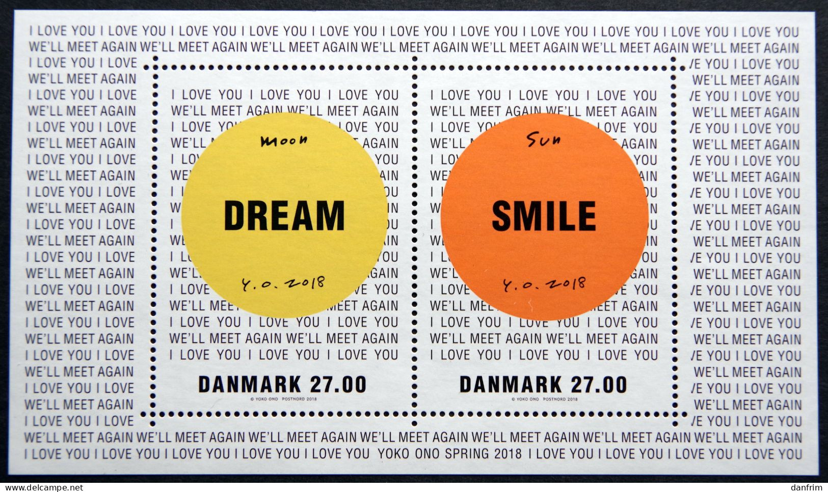 Denmark 2018 Yoko One  Minr.1947-48 MNH (**)  ( Lot MP) - Nuovi