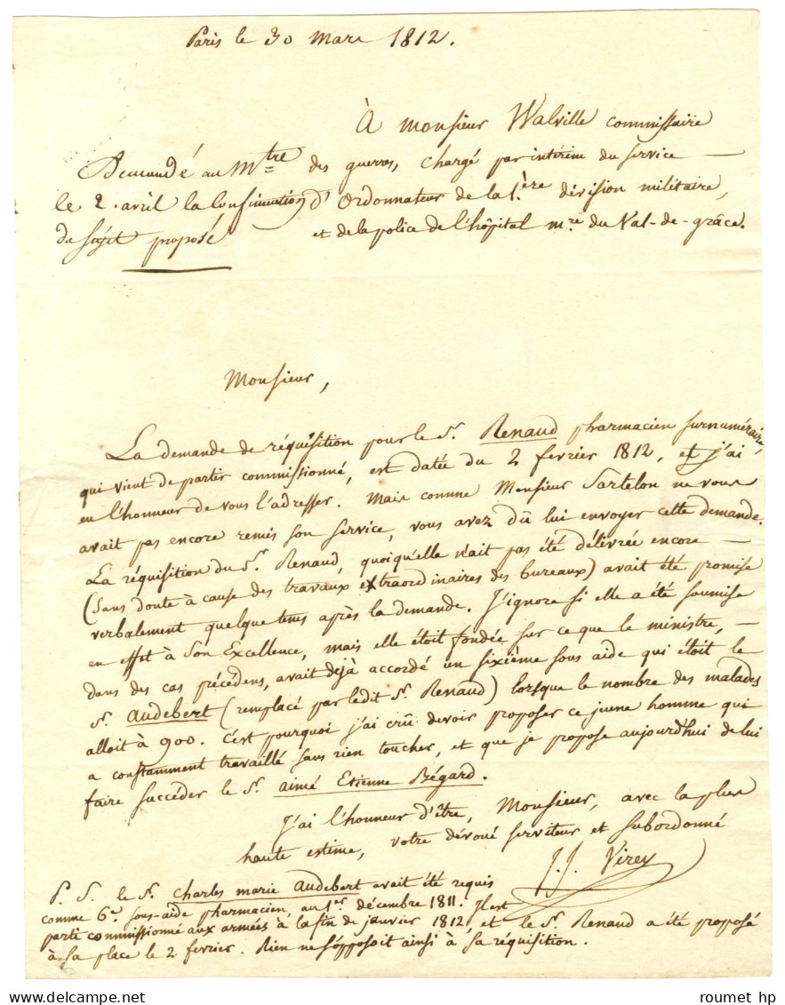 VIREY Julien-Joseph (1775-1846), Naturaliste Et Anthropologue. - Autres & Non Classés