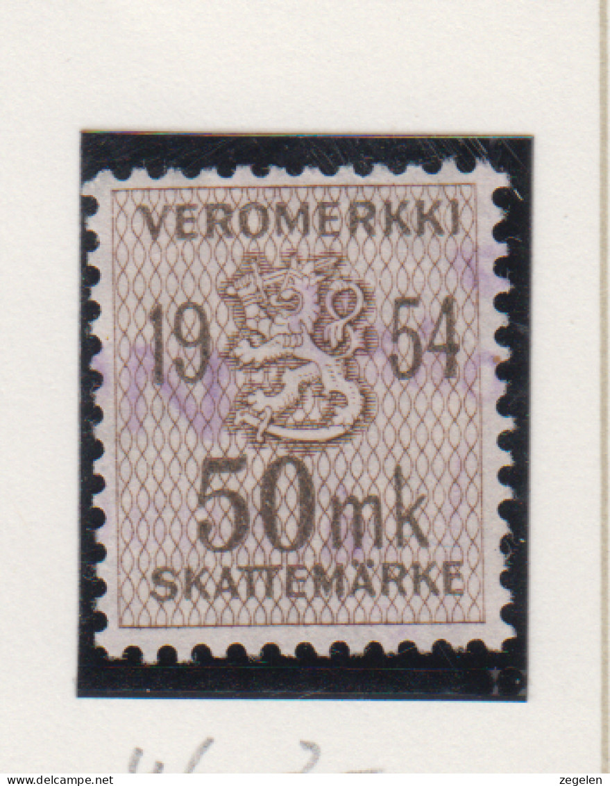 Finland Fiskale Zegel Cat. Barefoot Veromerkki/Income Tax 46   Jaar 1954 - Revenue Stamps