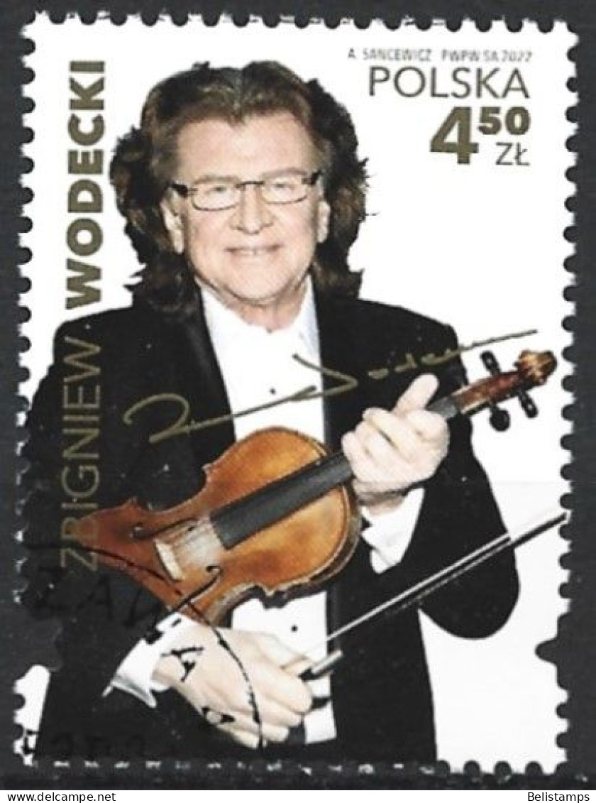 Poland 2022. Scott #4609 (U) Zbigniew Wodecki (1950-2017), Singer And Violinist  *Complete Issue* - Used Stamps