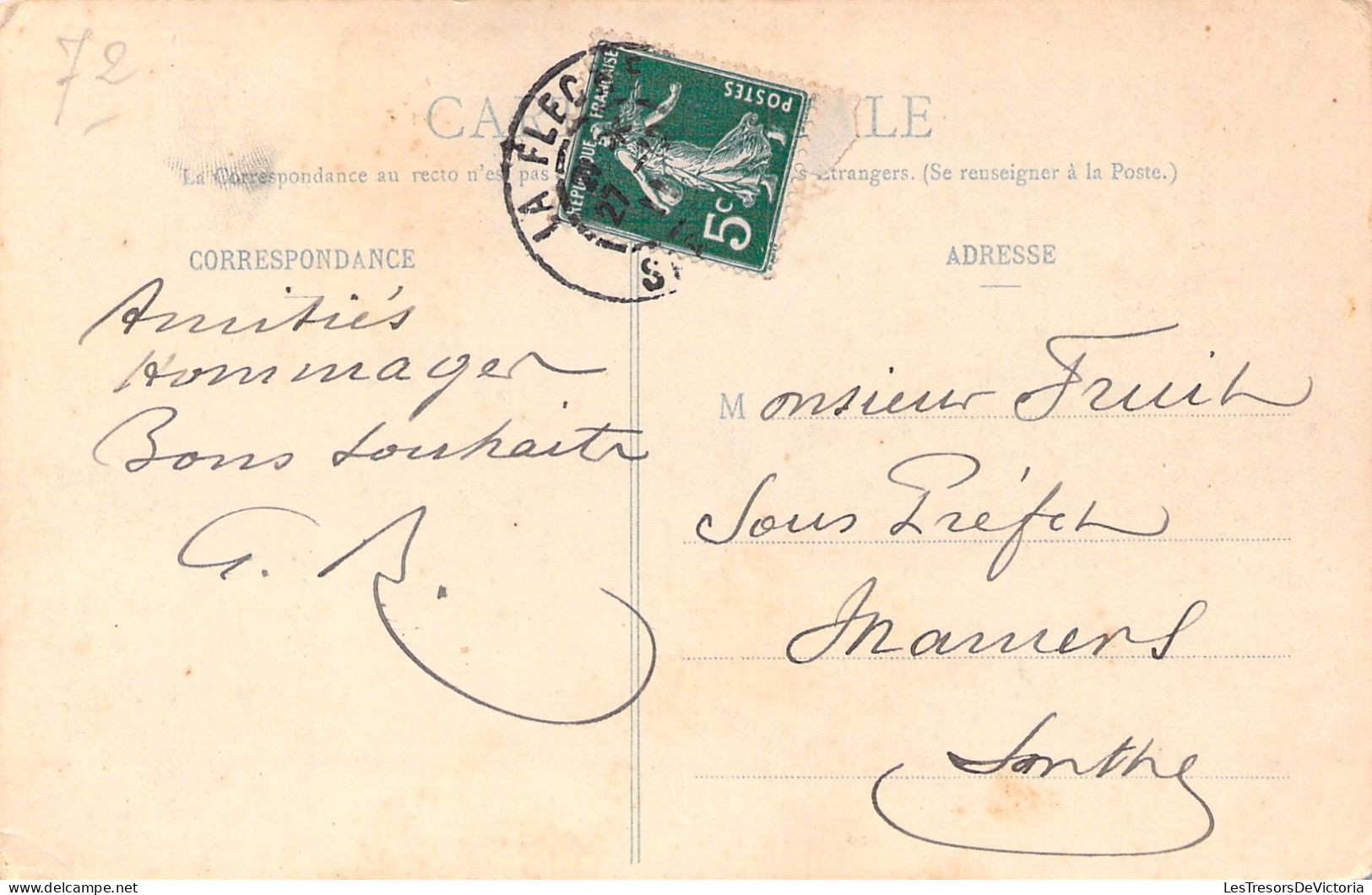 FRANCE - La Fleche - La Sous Prefecture - Carte Postale Ancienne - La Fleche