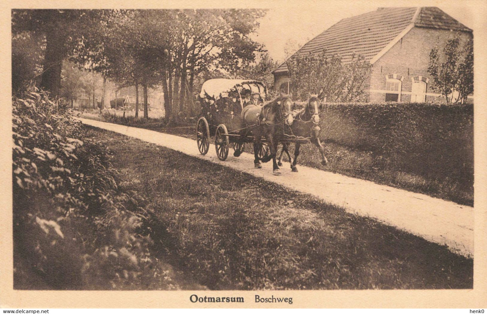 Ootmarsum Boschweg Huifkar K6749 - Ootmarsum