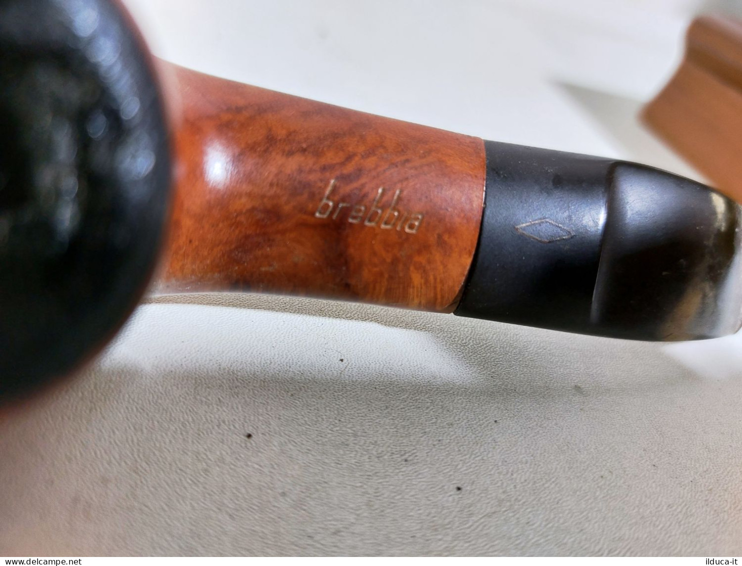 74117 Pipa - BREBBIA - Golden Brebbia Natural - Pipa Fumata - Heather Pipes