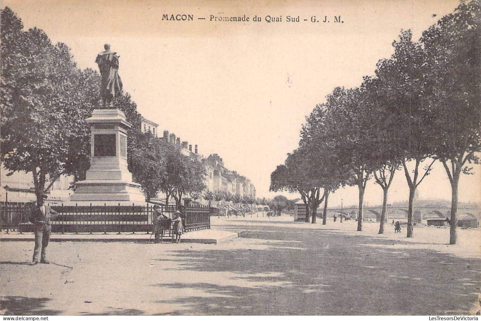 FRANCE - Macon - Promenade Du Quai Sud - Carte Postale Ancienne - Macon