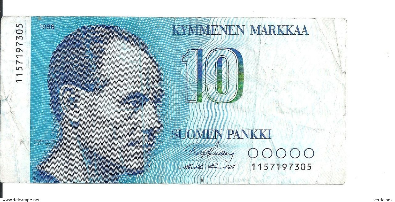 FINLANDE 10 MARKKAA 1986 VF P 113 - Finnland