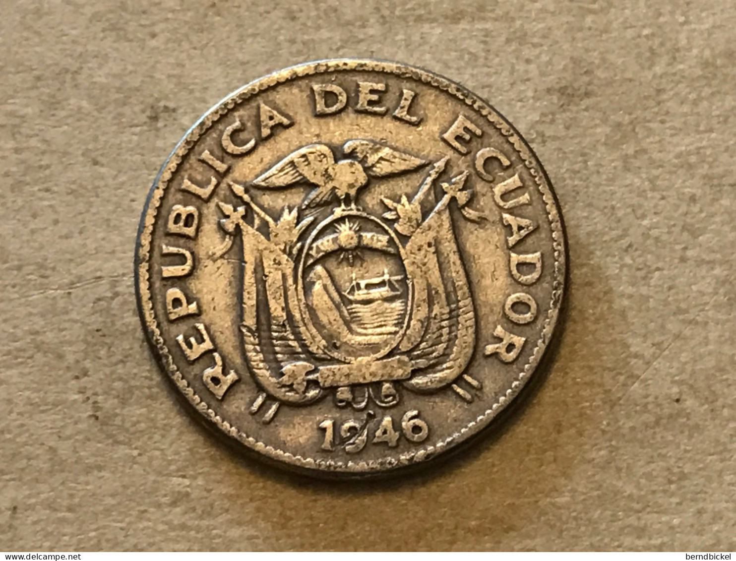 Münze Münzen Umlaufmünze Ecuador 20 Centavos 1946 - Ecuador