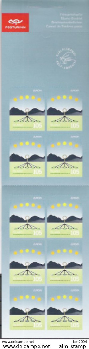 2009 Island Mi. 1242-3**MNH Booklet Europa : Astronomie - Booklets