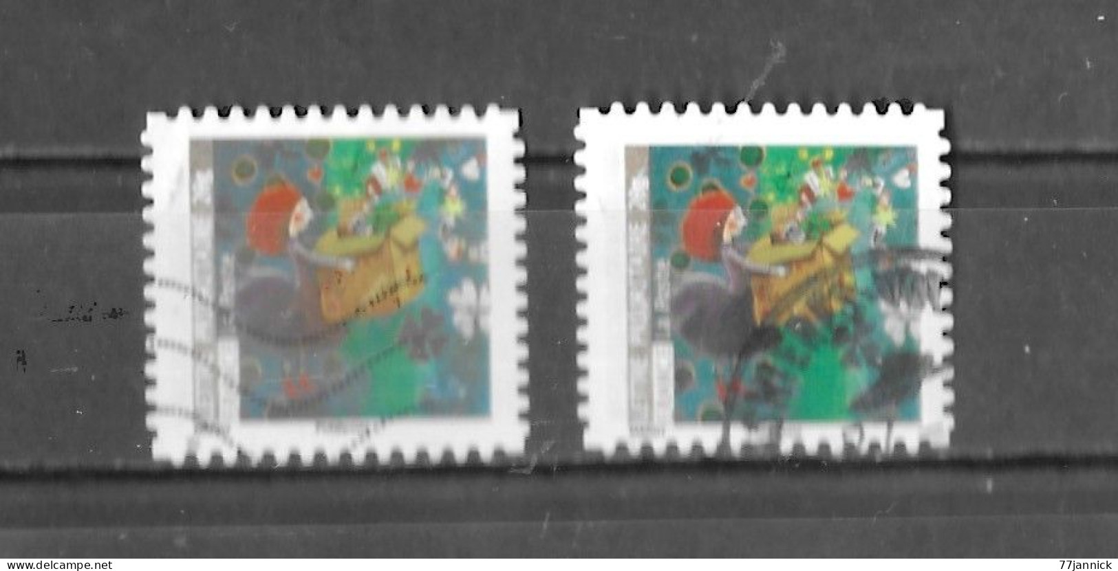 VARIETEE DE COULEUR AUTOADHESIF N° 385 ( Clair / Foncé)  OBLITERE - Used Stamps