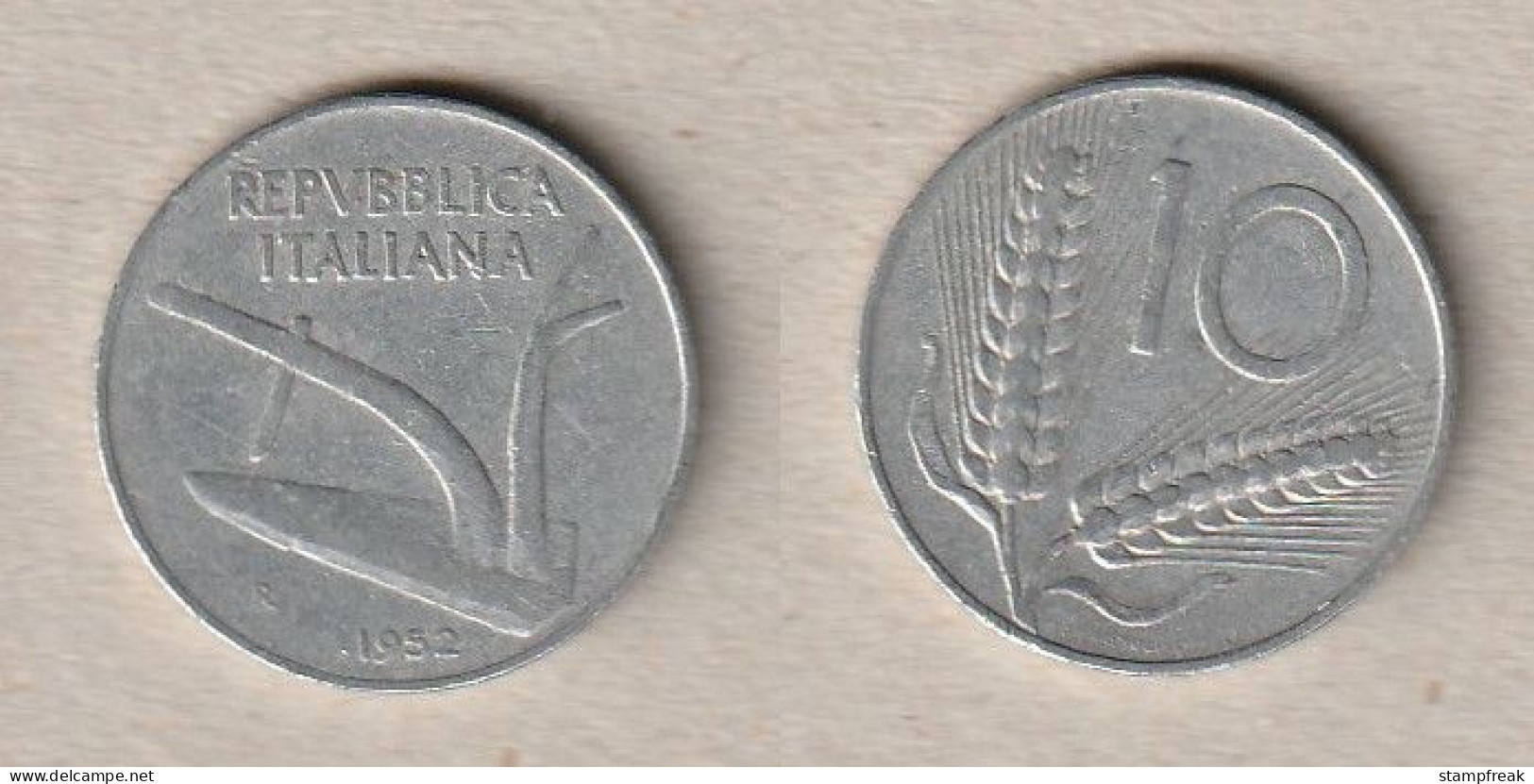 00568) Italien, 10 Lire 1952 - 10 Lire