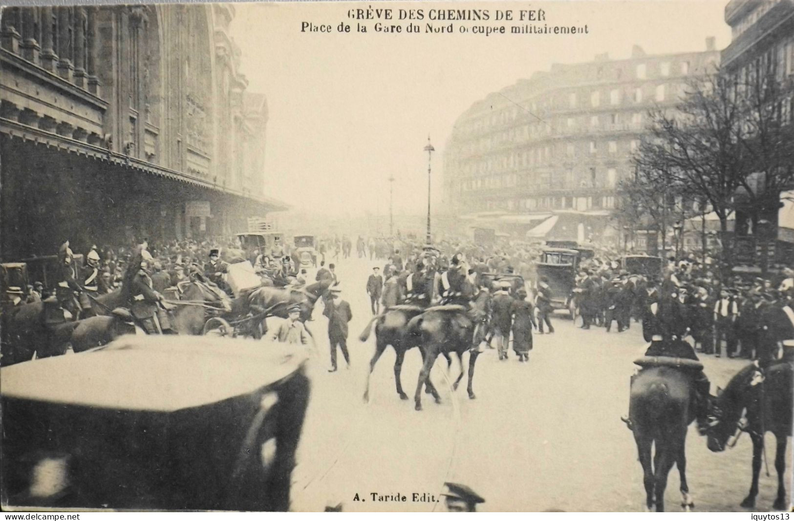 CPA - Evénements > PARIS OCTOBRE 1910 - GREVE GENERALE Des CHEMINS De FER - TBE - Strikes