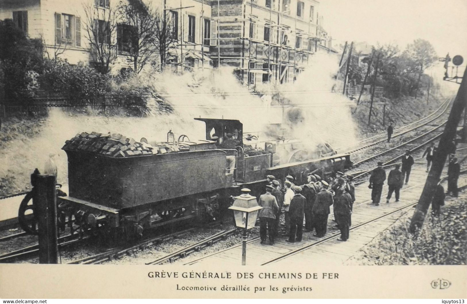 CPA - Evénements > PARIS OCTOBRE 1910 - GREVE GENERALE Des CHEMINS De FER - TBE - Strikes