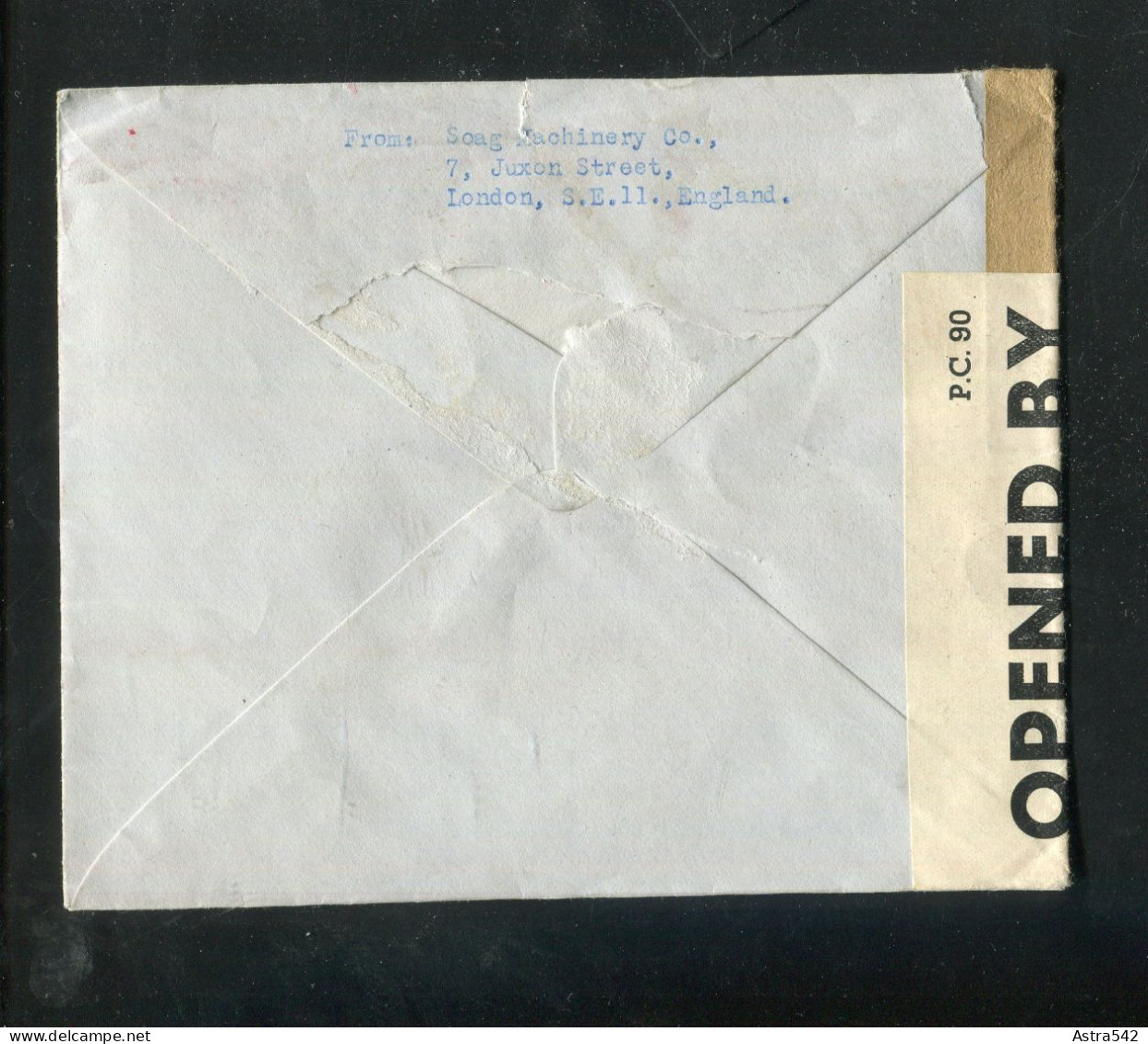 "GROSSBRITANIEN" 1942, Brief Mit "ZENSUR" Freistempel "LONDON" In Die USA (5310) - Cartas & Documentos