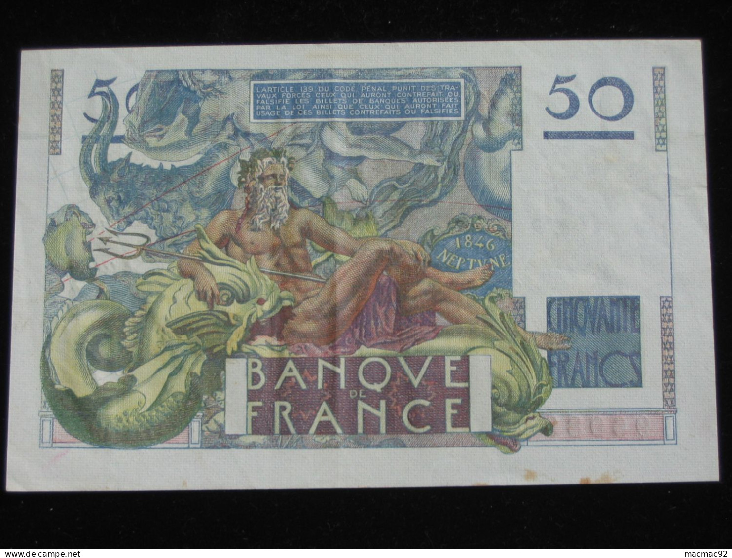 50 Francs - Cinquante Francs LE VERRIER - 2-3-1950   **** EN ACHAT IMMEDIAT ***** - 50 F 1946-1951 ''Le Verrier''