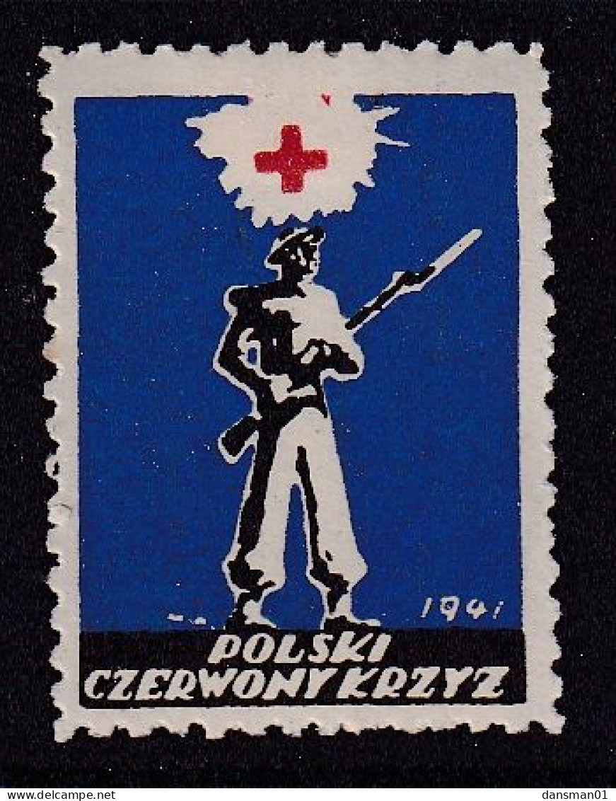 POLAND 1941 Field Post Red Cross Seals Mint Hinged - Vignetten Van De Bevrijding