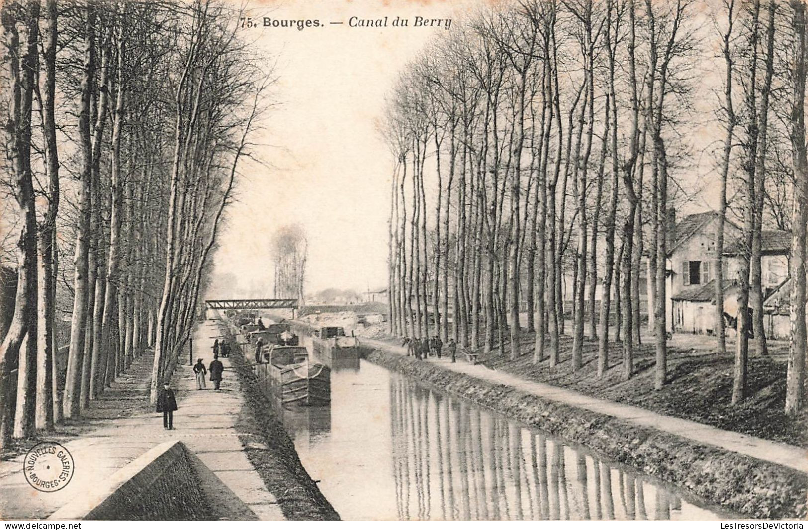 FRANCE - Bourges - Canal Du Berry - Animé - Cargots - Carte Postale Ancienne - Bourges