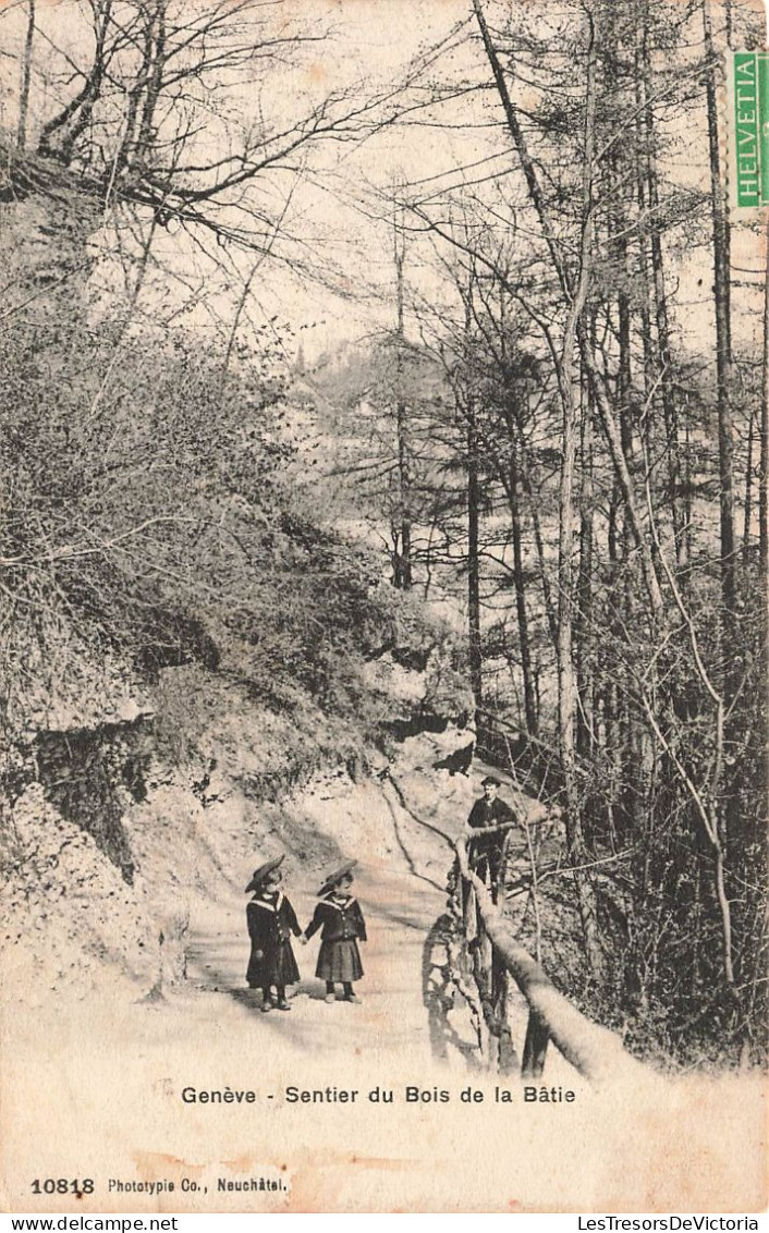 SUISSE - Genève - Sentier Du Bois De La Bâtie - Carte Postale Ancienne - Genève