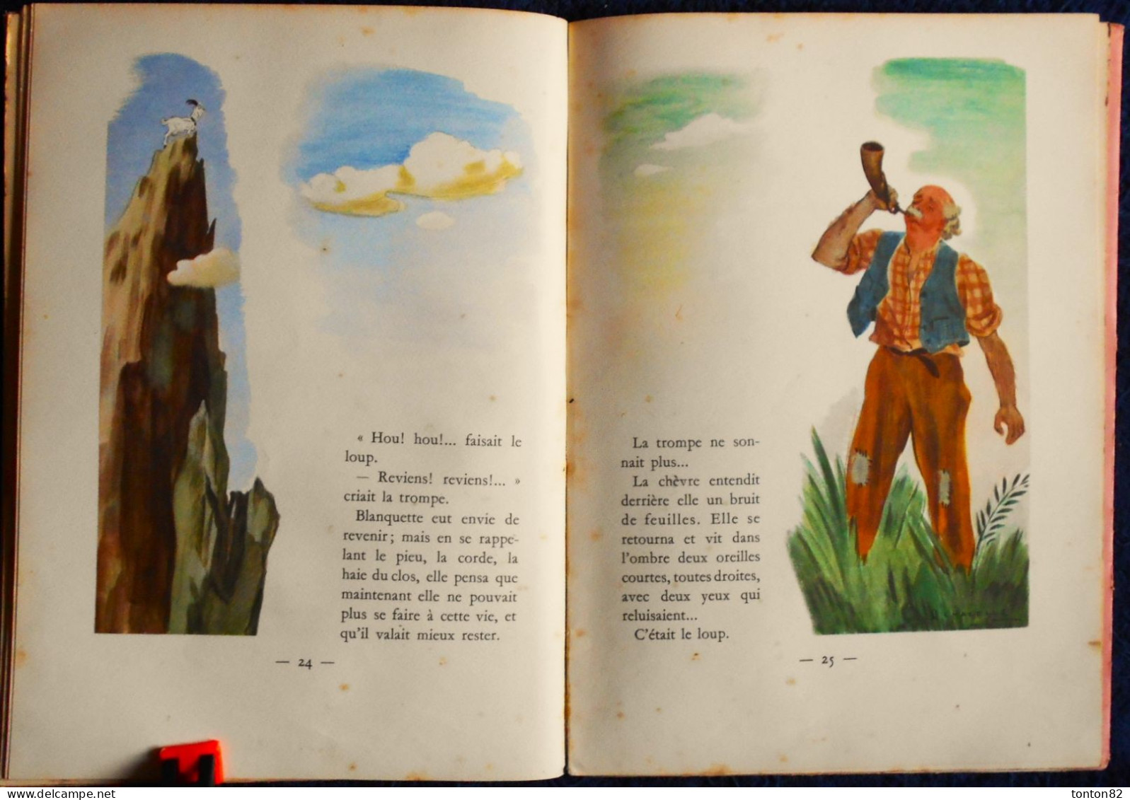A. Daudet - La Chèvre de Monsieur Seguin - HACHETTE - Illustré par A. Chazelle - ( 1951 ) - Avec jaquette